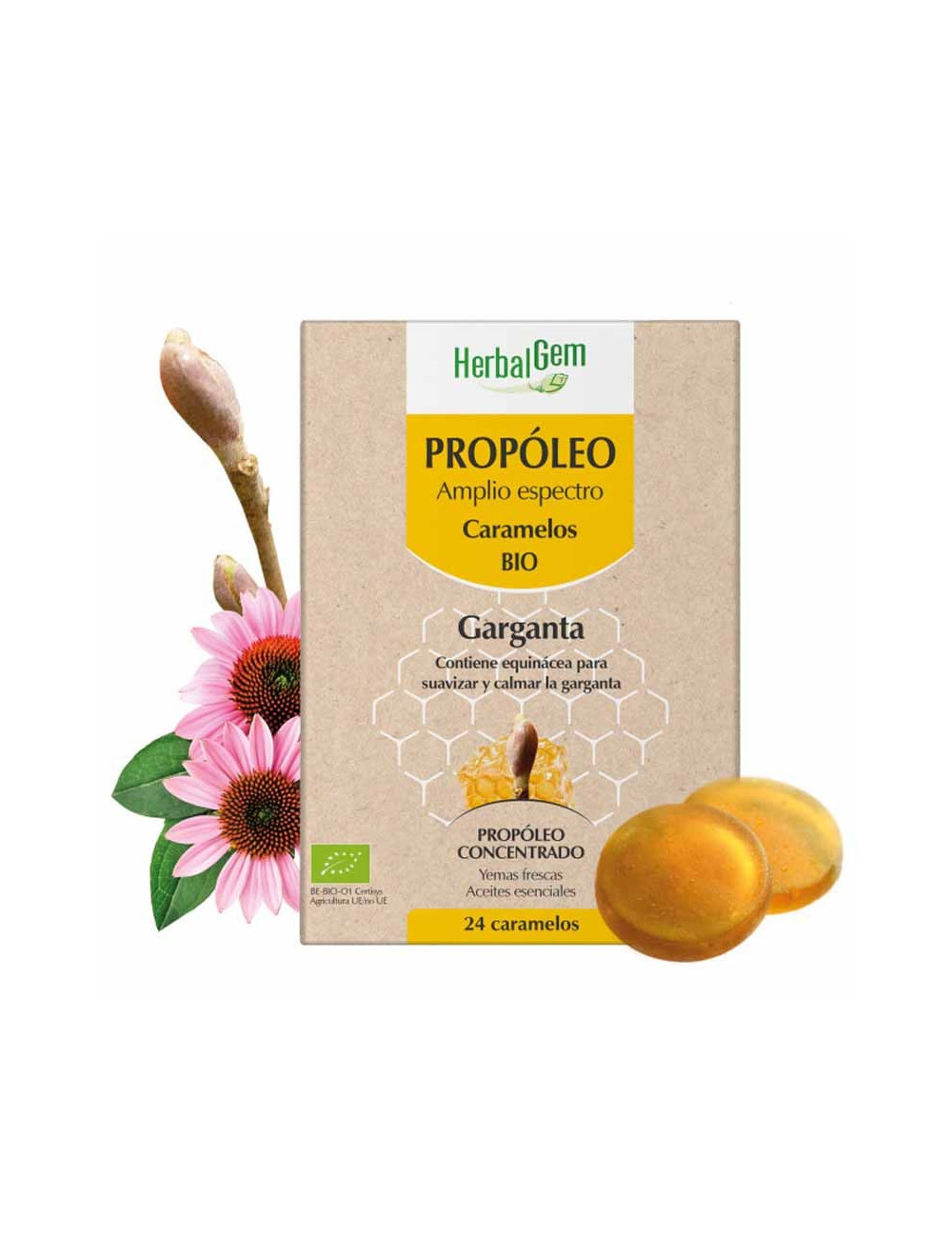 Herbalgem Propóleo Bio 24 Caramelos