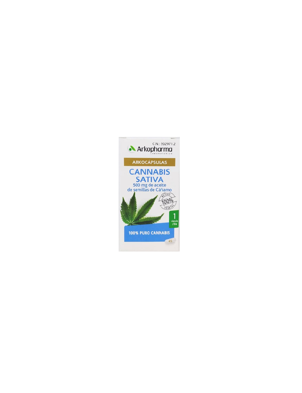 Arkopharma Cannabis Sativa 45 Cápsulas